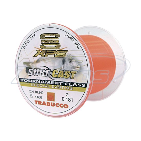Фотографія Trabucco S-Force XPS Surf Casting, 053-47-400, 0,4 мм, 18,9 кг, 300 м, Orange
