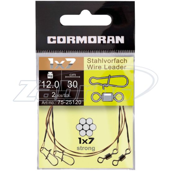 Фотография Cormoran 1X7 Wire Leader, 75-24090, 30 см, 9 кг