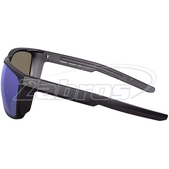 Малюнок Costa Del Mar Ferg XL, 97963874212, Matte Black Blue Mirror, Glass