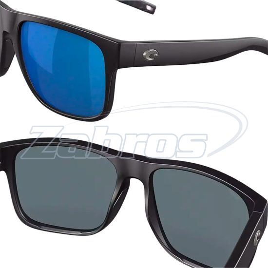 Купить Costa Del Mar Spearo XL, 97963898263, Matte Black Blue Mirror, Polycarbonate
