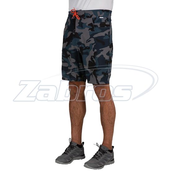 Фотографія Simms Seamount Board Shorts, 13495-729-W32, Woodland Camo Storm