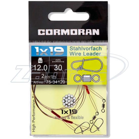 Малюнок Cormoran 1X19 Wire Leader, 75-35160, 60 см, 12 кг