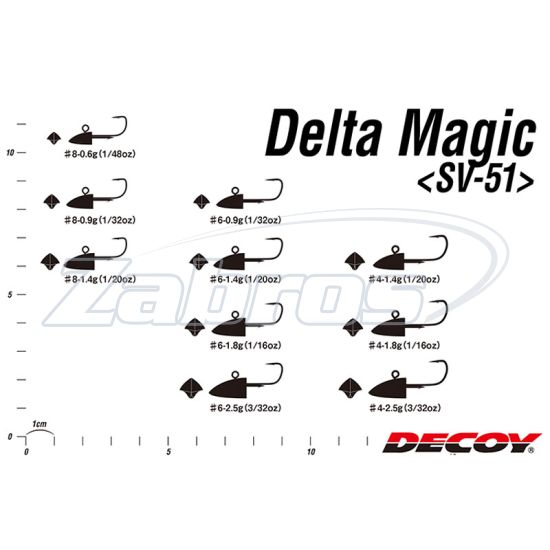 Фотографія Decoy SV-51, Delta Magic, 0,9 г, #6, 5 шт