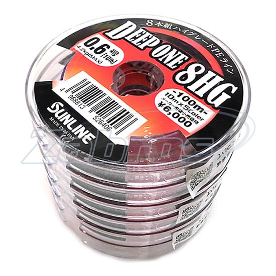 Картинка Sunline Deep One 8HG, #0,6, 0,13 мм, 4,2 кг, 150 м, Multi Color