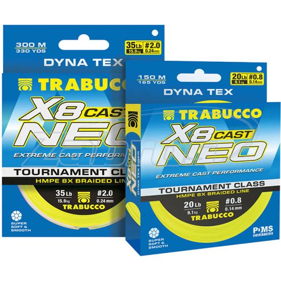 Фотографія Trabucco Dyna Tex Neo X8 Cast, 054-14-110, 0,1 мм, 4,54 кг, 150 м