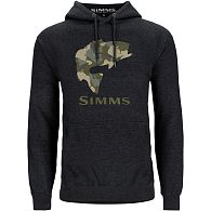Толстовка Simms Bass Fill Hoody, 13767-086-50, XL, Charcoal Heather, купить, цены в Киеве и Украине, интернет-магазин | Zabros