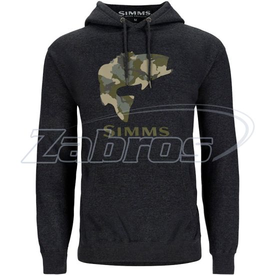 Фото Simms Bass Fill Hoody, 13767-086-50, XL, Charcoal Heather