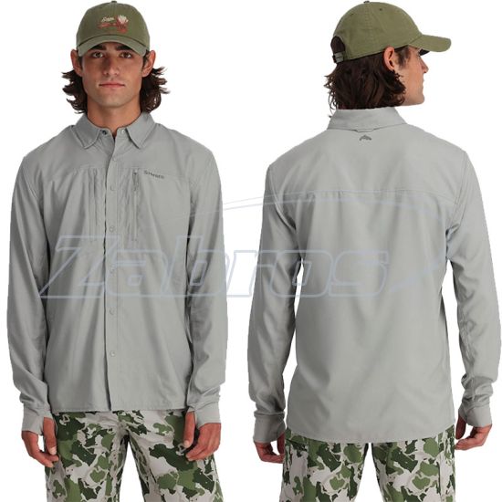 Фотография Simms Intruder BiComp Fishing Shirt, 14441-255-40, L, Cinder
