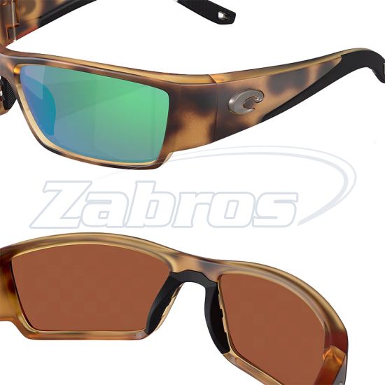 Цена Costa Del Mar Corbina Pro, 97963988520, Matte Tortoise, Green Mirror, Glass