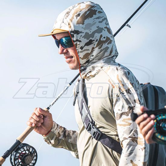 Фотография Simms Bugstopper SolarFlex Hoody, 13682-3004-30, M, Ghost Camo Stone/Stone