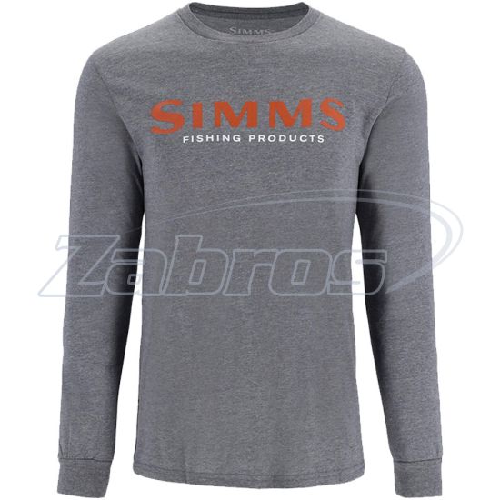 Фото Simms Logo LS Shirt, 13626-1099-50, XL, Athletic Heather