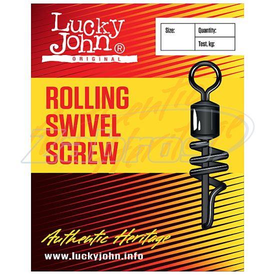 Фотографія Lucky John Roling Swivel Screw, 5052-012, 9 кг, 10 шт