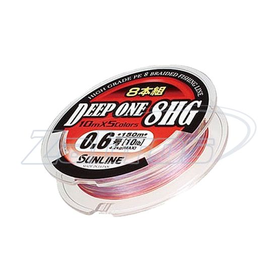 Фотография Sunline Deep One 8HG, #0,6, 0,13 мм, 4,2 кг, 150 м, Multi Color