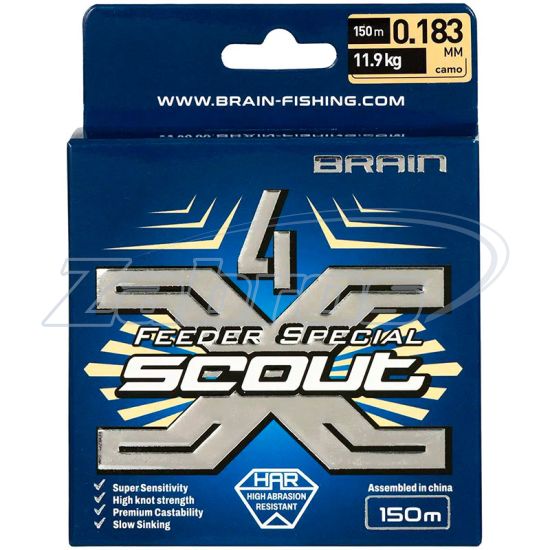 Фотография Brain Scout 4X, 0,08 мм, 4,4 кг, Camo Green