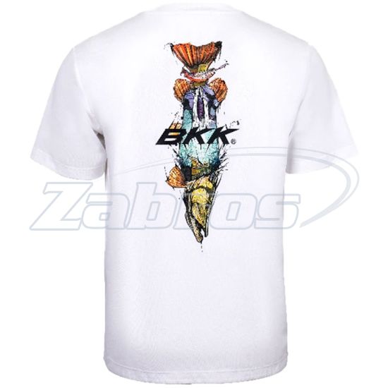 Малюнок BKK Short Sleeve T-Shirt, F-SA-1281, L, White, Pike