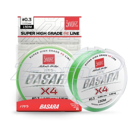 Фото Lucky John Basara, LJ4102-017, 0,18 мм, 10,7 кг, 125 м, Light Green