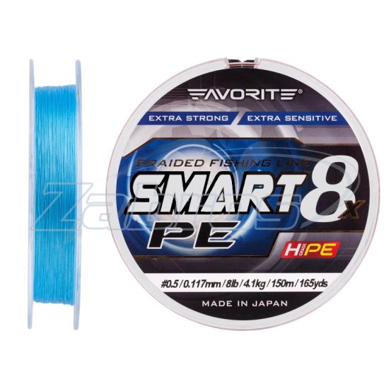 Фото Favorite Smart PE 8x, #0,8, 0,15 мм, 6,8 кг, 150 м, Sky Blue
