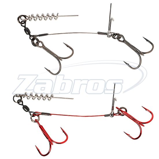 Фото Savage Gear Carbon49 Corkscrew Stinger, 2x2/0, 31 кг, 2 шт