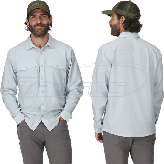 Фотография Simms No-See-Um Bugstopper LS Shirt, 14110-1326-60, XXL, Bimini Blue Heather