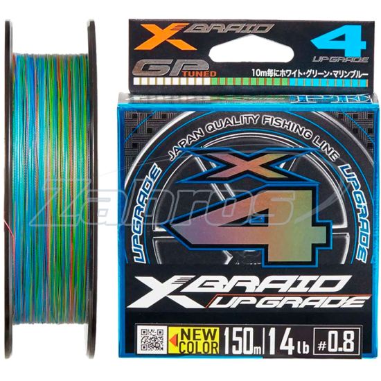 Фото YGK X-Braid Upgrade X4, #0,5, 0,12 мм, 4,54 кг, 120 м, 3 color