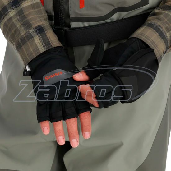 Ціна Simms Windstopper Foldover Fishing Mitt, 13793-001-40, L, Black