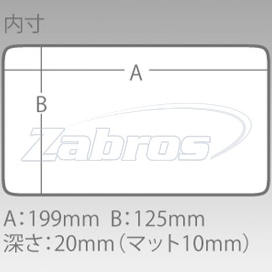 Малюнок Meiho Slit Form Case 3010NS, 311069, 20,5x14,5x2,5 см