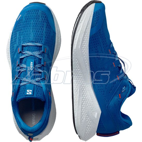 Картинка Salomon Aero Glide 3, L47810500, 10, French Blue/White/Cherry Tomato