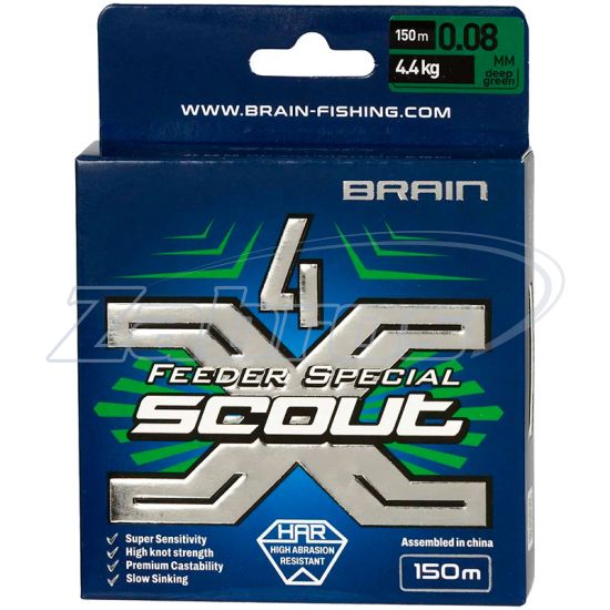 Фотография Brain Scout 4X, 0,1 мм, 5,8 кг, 150 м, Deep Green