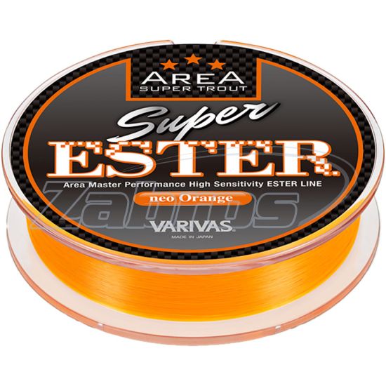Фото Varivas Super Trout Area Super Ester, 0,09 мм, 0,64 кг, 140 м, Neo Orange