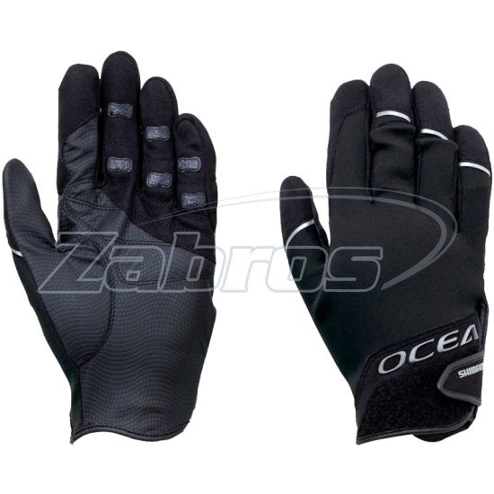 Фото Shimano 3D Stretch Chloroprene Gloves, L, Black