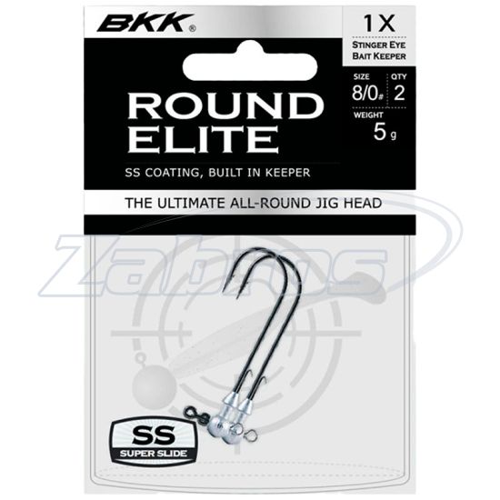 Картинка BKK Round Elite-Stinger Eye, 10 г, 8/0, 2 шт