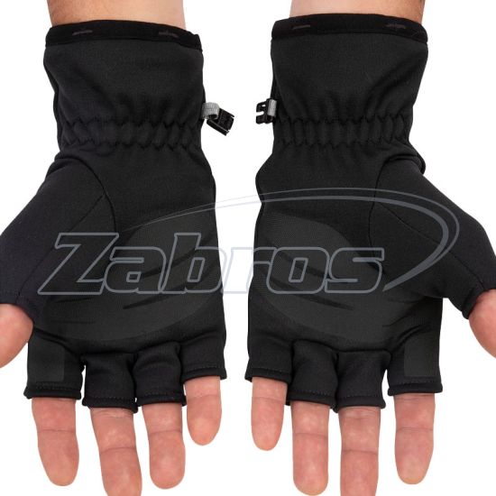 Картинка Simms Freestone Half-Finger Glove, 13111-001-60, XXL, Black