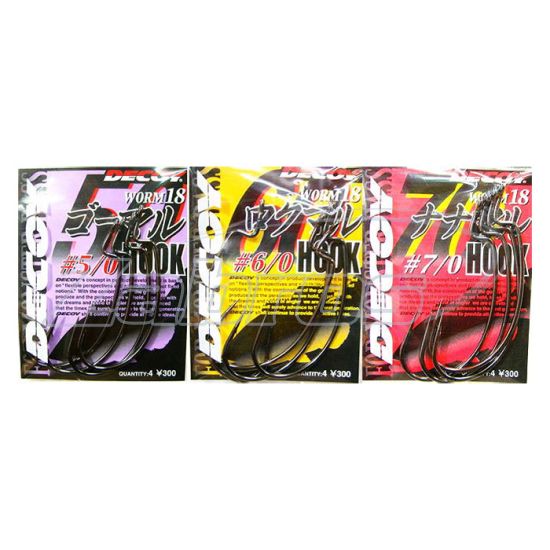 Картинка Decoy Worm18, Go, Roku, Nana-maru Hook, 7/0, 4 шт