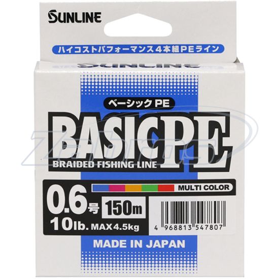 Фотография Sunline Basic PE HG, #1,5, 0,2 мм, 11 кг, 200 м, Multi Color
