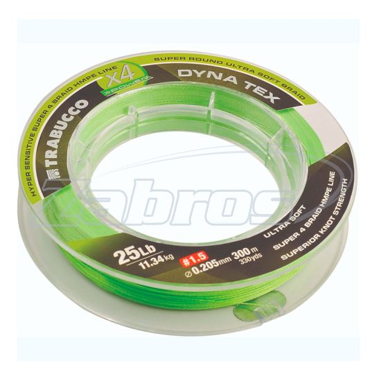 Фото Trabucco X4 Power, 054-31-080, 0,08 мм, 3,63 кг, 150 м, Lime Yellow