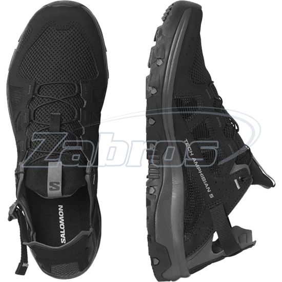 Картинка Salomon Techamphibian 5, L47115100, 8,5, Black/Magnet/Monument