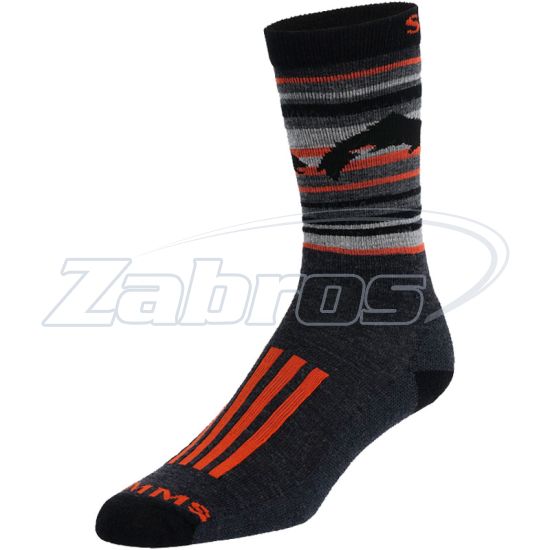 Фото Simms Daily Socks, 13451-003-50, XL, Carbon
