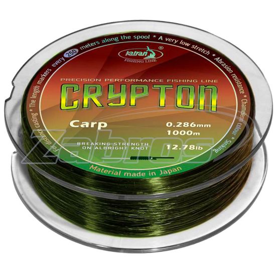 Фото Katran Crypton Carp, 0,371 мм, 9,66 кг, 1000 м, Сamo