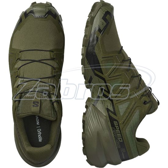 Картинка Salomon Speedcross 6 Forces, L47161200, 6, Ranger Green/Black