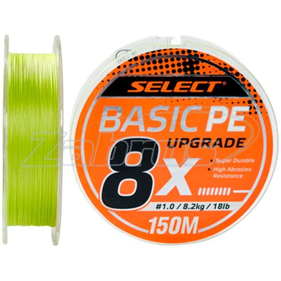 Фото Select Basic PE 8x, 0,14 мм, 8,2 кг, 150 м, Light Green