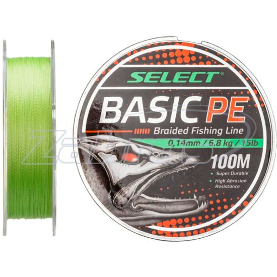 Фото Select Basic PE 4x, 0,18 мм, 9,9 кг, 100 м, Light Green